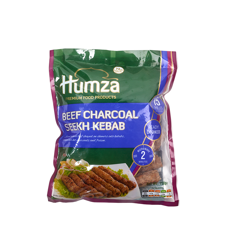 Beef Charcoal Kebab 15pc, 750g, HUMZA, FROZEN